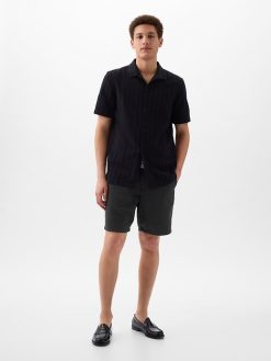 8″ Linen-Cotton Shorts