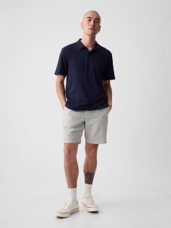8″ Linen-Cotton Shorts
