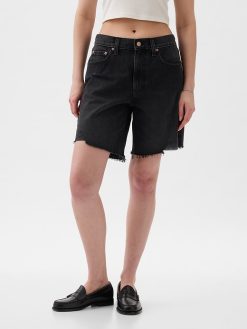 8″ Mid Rise ’90s Loose Denim Bermuda Shorts