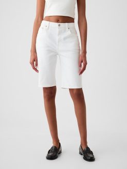 9″ High Rise Bermuda Shorts