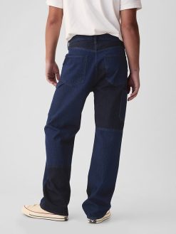 90s Loose Patchwork Jeans