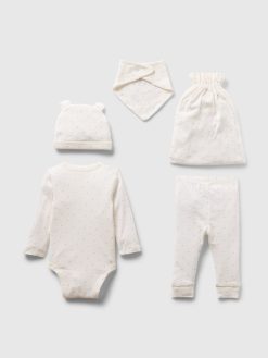 Baby 100% Organic Cotton 5-Piece Gift Set