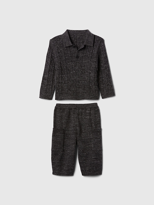 Baby Cable-Knit Sweater Outfit Set Baby Cable-Knit Sweater Outfit Set