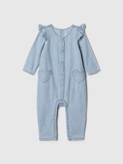 Baby Denim Heart One-Piece