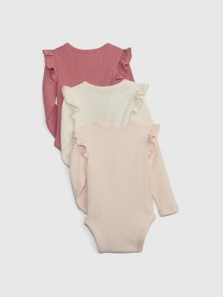 Baby First Favorites TinyRib Bodysuit (3-Pack)