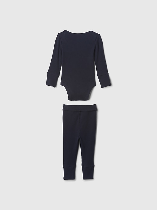 Baby Grow-With-Me Rib Outfit Set Baby Grow-With-Me Rib Outfit Set