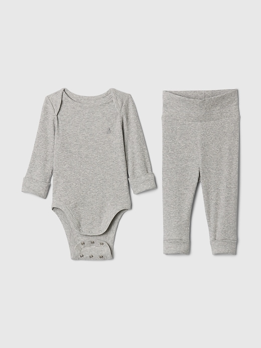 Baby Grow-With-Me Rib Outfit Set Baby Grow-With-Me Rib Outfit Set