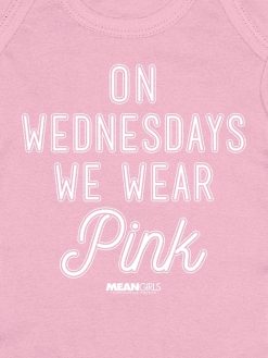 Baby Mean Girls On Wednesdays We Wear Pink Bodysuit