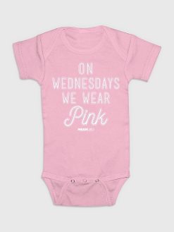 Baby Mean Girls On Wednesdays We Wear Pink Bodysuit