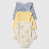 Baby Organic Cotton First Favorites Ruffle Bodysuit (3-Pack)