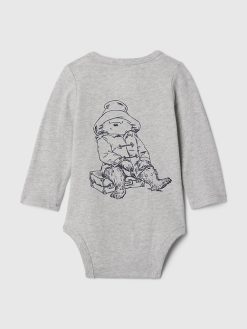 Baby Paddington Organic Cotton Embroidered Bodysuit