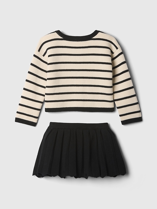 Baby Stripe Cardigan Outfit Set Baby Stripe Cardigan Outfit Set