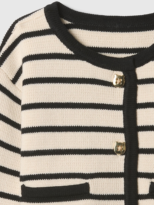 Baby Stripe Cardigan Outfit Set Baby Stripe Cardigan Outfit Set