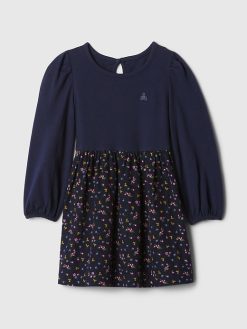 Baby & Toddler 2-in-1 Puff Sleeve Skater Dress
