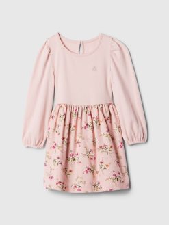 Baby & Toddler 2-in-1 Puff Sleeve Skater Dress