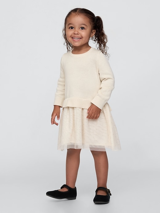 Baby & Toddler 2-in-1 Sweater Tulle Dress Baby & Toddler 2-in-1 Sweater Tulle Dress