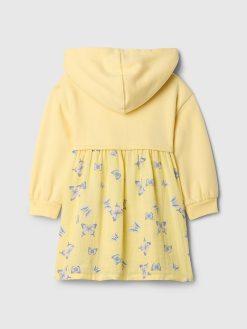Baby & Toddler 2-in-1 Vintage Soft Hoodie Dress
