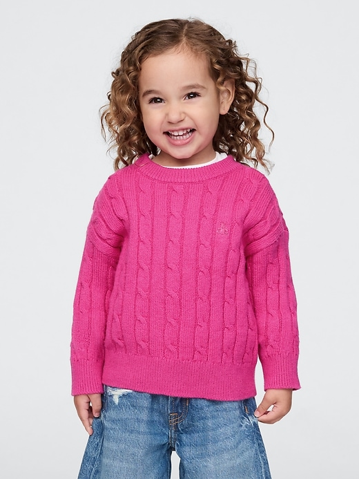 Baby & Toddler CashSoft Cable-Knit Sweater Baby & Toddler CashSoft Cable-Knit Sweater