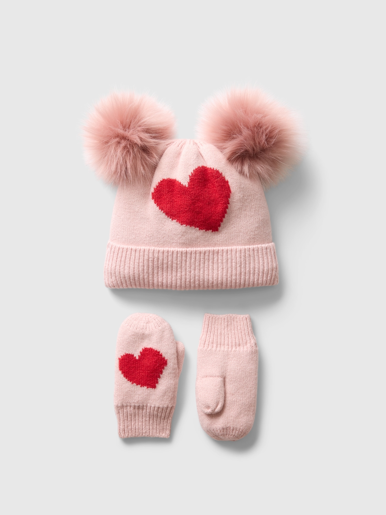 Baby & Toddler CashSoft Heart Beanie Set Baby & Toddler CashSoft Heart Beanie Set