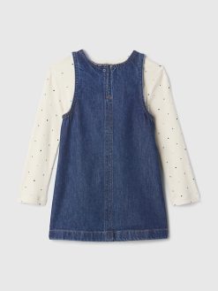 Baby & Toddler Denim Jumper Outfit Set