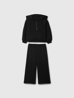 Baby & Toddler Half-Zip Hoodie Sweat Set