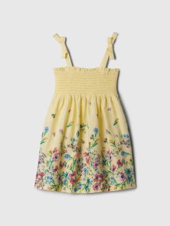 Baby & Toddler Linen-Cotton Smocked Dress