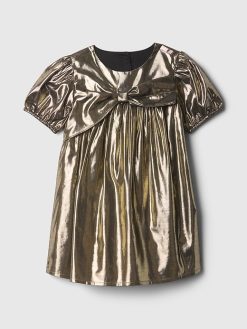 Baby & Toddler Metallic Bow Dress
