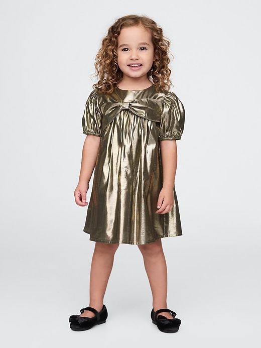 Baby & Toddler Metallic Bow Dress Baby & Toddler Metallic Bow Dress