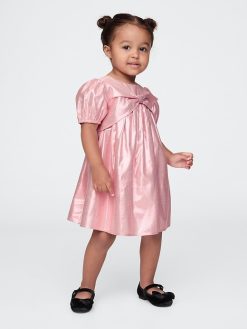 Baby & Toddler Metallic Bow Dress