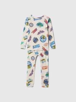 Baby & Toddler Organic Brushed Cotton Hot Wheels PJ Set