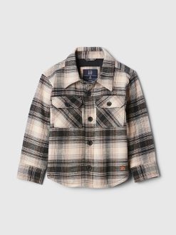 Baby & Toddler Organic Cotton Flannel Shirt Jacket