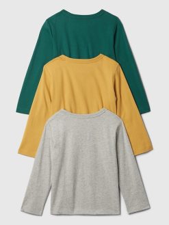 Baby & Toddler Organic Cotton Mix & Match Dino Graphic T-Shirt (3-Pack)