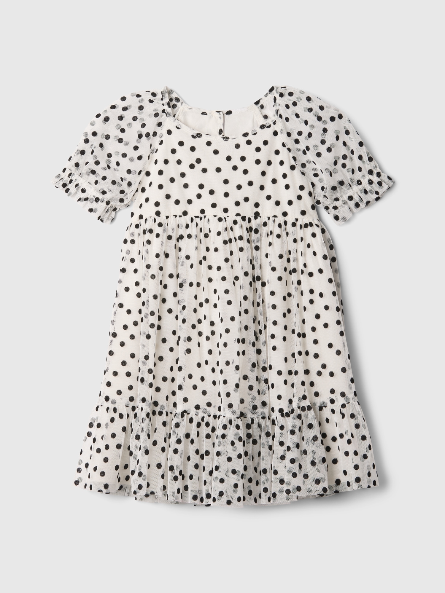 Baby & Toddler Puff Sleeve Polka Dot Tulle Dress Baby & Toddler Puff Sleeve Polka Dot Tulle Dress