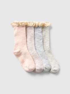 Baby & Toddler Ruffle Boot Socks (4-Pack)