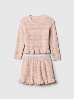 Baby & Toddler Ruffle Sweater Skirt Set