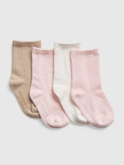 Baby & Toddler Ruffled Crew Socks (4-Pack)