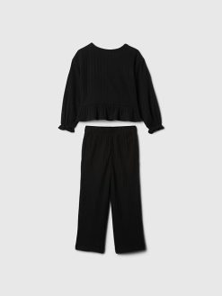 Baby & Toddler Softspun Ruffle Rib Outfit Set