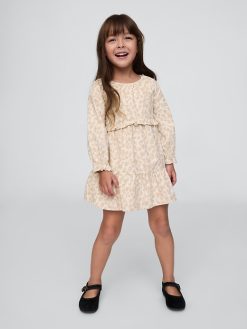 Baby & Toddler Tiered Leopard Corduroy Dress