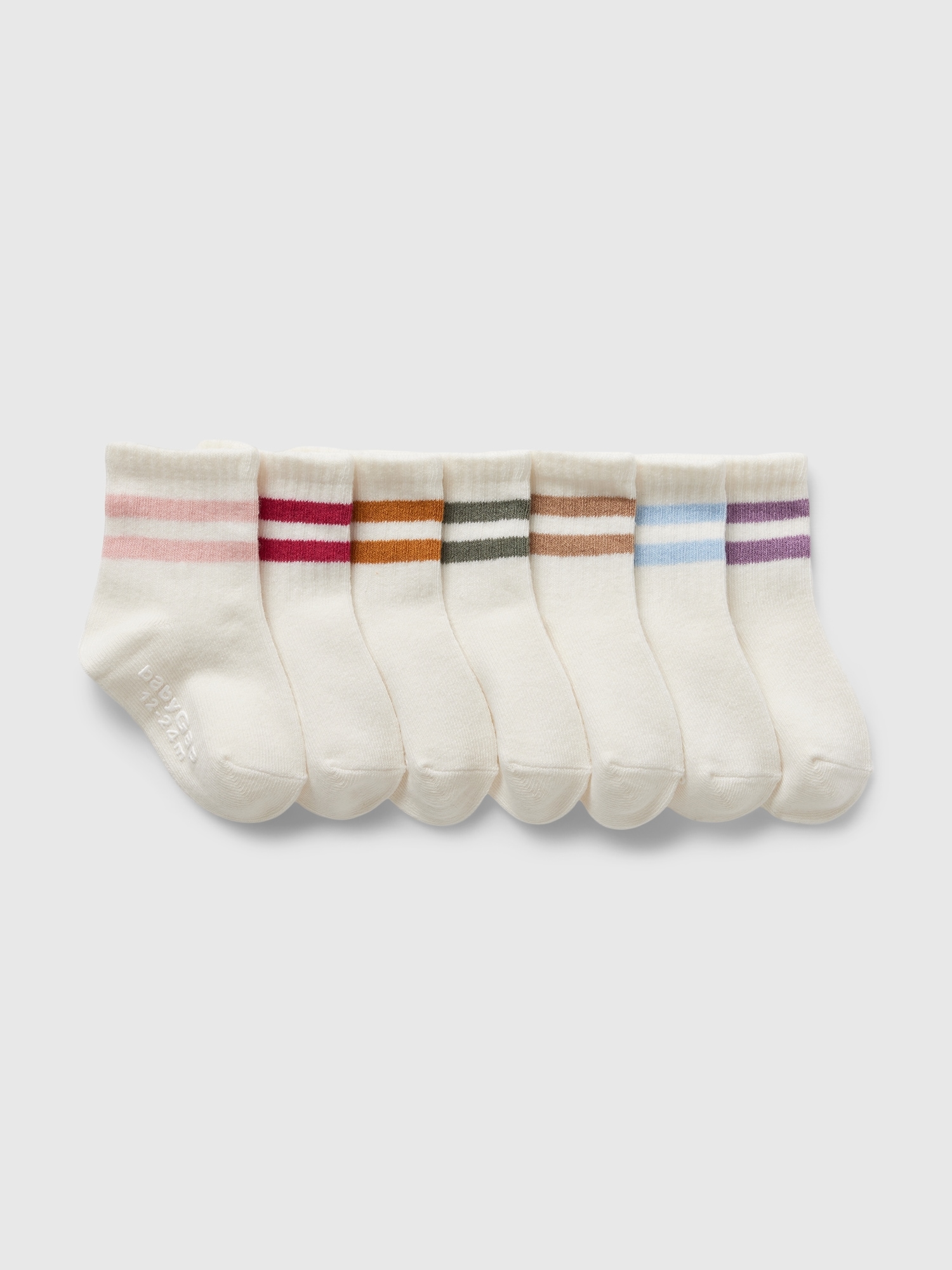 Baby & Toddler Varsity Stripe Quarter Crew Socks (7-Pack) Baby & Toddler Varsity Stripe Quarter Crew Socks (7-Pack)