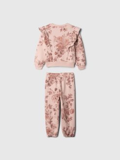 Baby & Toddler Vintage Soft Ruffle Logo Sweat Set