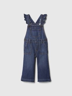 Baby & Toddler Wide-Leg Flutter Overalls