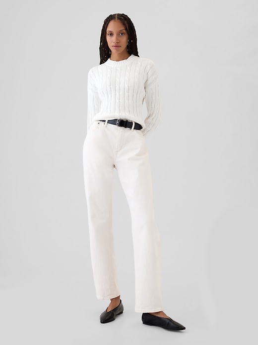 Cable-Knit Cropped Sweater Cable-Knit Cropped Sweater