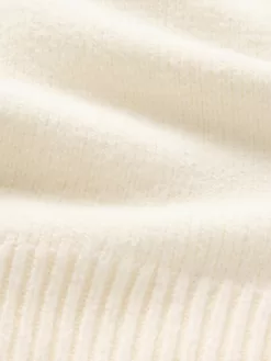 CashSoft Cropped High V-Neck Sweater