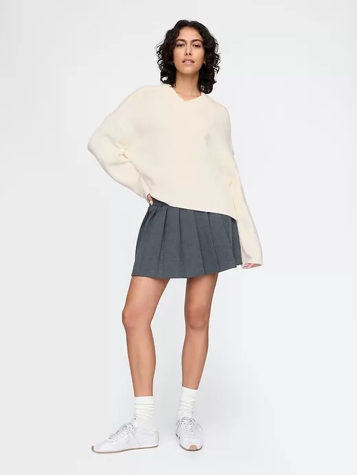 CashSoft Cropped High V-Neck Sweater CashSoft Cropped High V-Neck Sweater