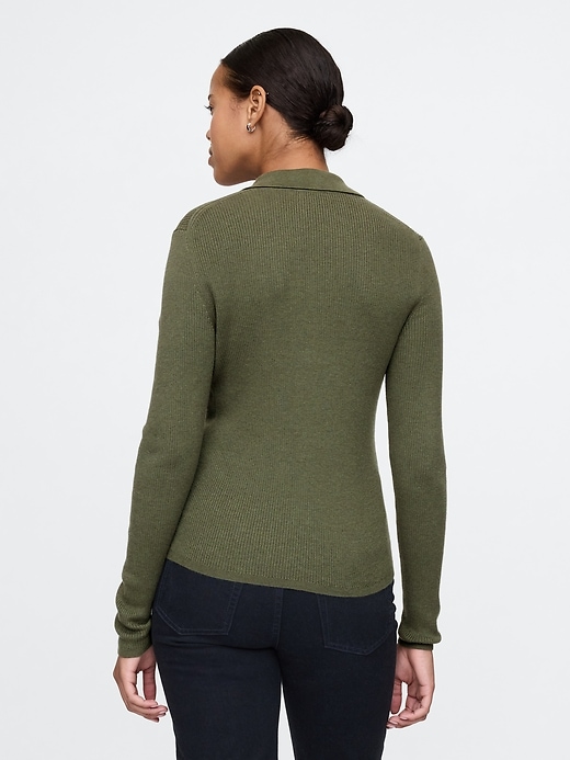 CashSoft Rib Polo Cardigan CashSoft Rib Polo Cardigan