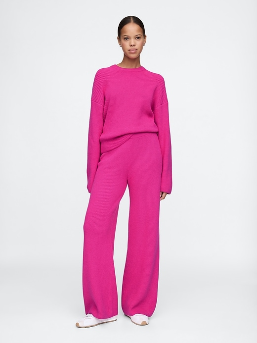 CashSoft Shaker-Stitch Crewneck Sweater CashSoft Shaker-Stitch Crewneck Sweater