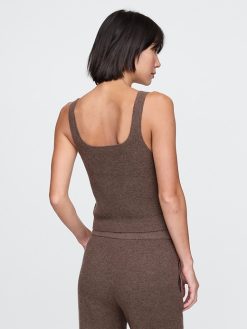 CashSoft Waffle PJ Cropped Tank Top