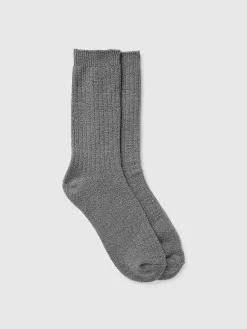 Cozy Sparkle Rib Crew Socks