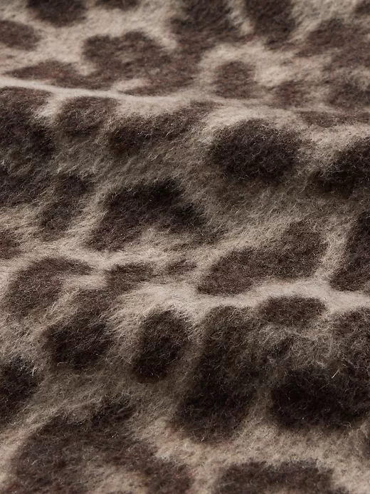 Double-Breasted Leopard Trench Coat Double-Breasted Leopard Trench Coat