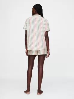 Flannel PJ Shorts Set